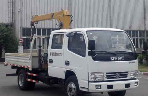 3.2噸雙排東風多利卡隨車吊(藍牌)圖片展示3